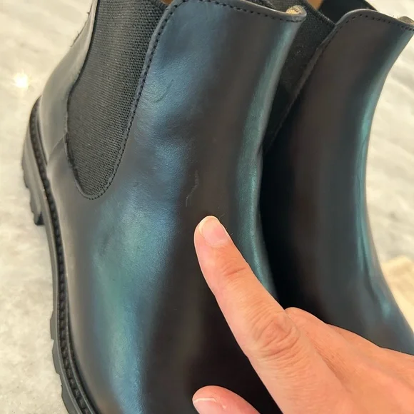 New Without Box Jack Erwin Leather Black Chelsea Boot - Picture 8 of 10